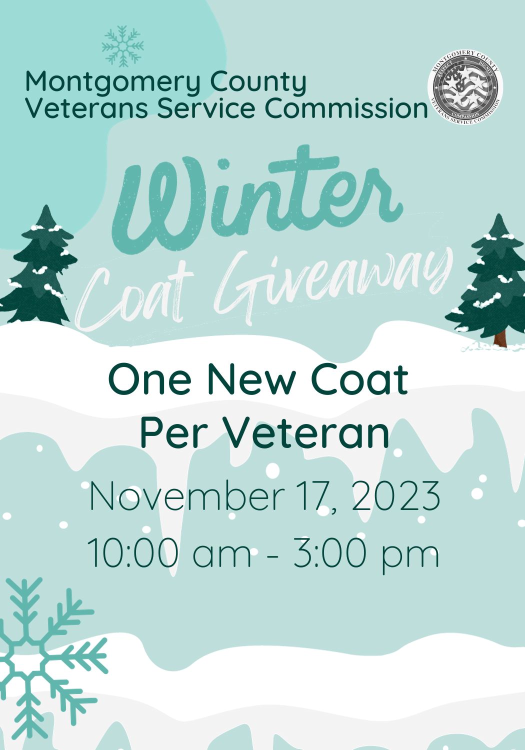 2022 Winter Coat Giveaway - Montgomery County Veterans Services